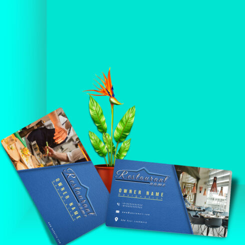 Professional Restaurant Card main cover.