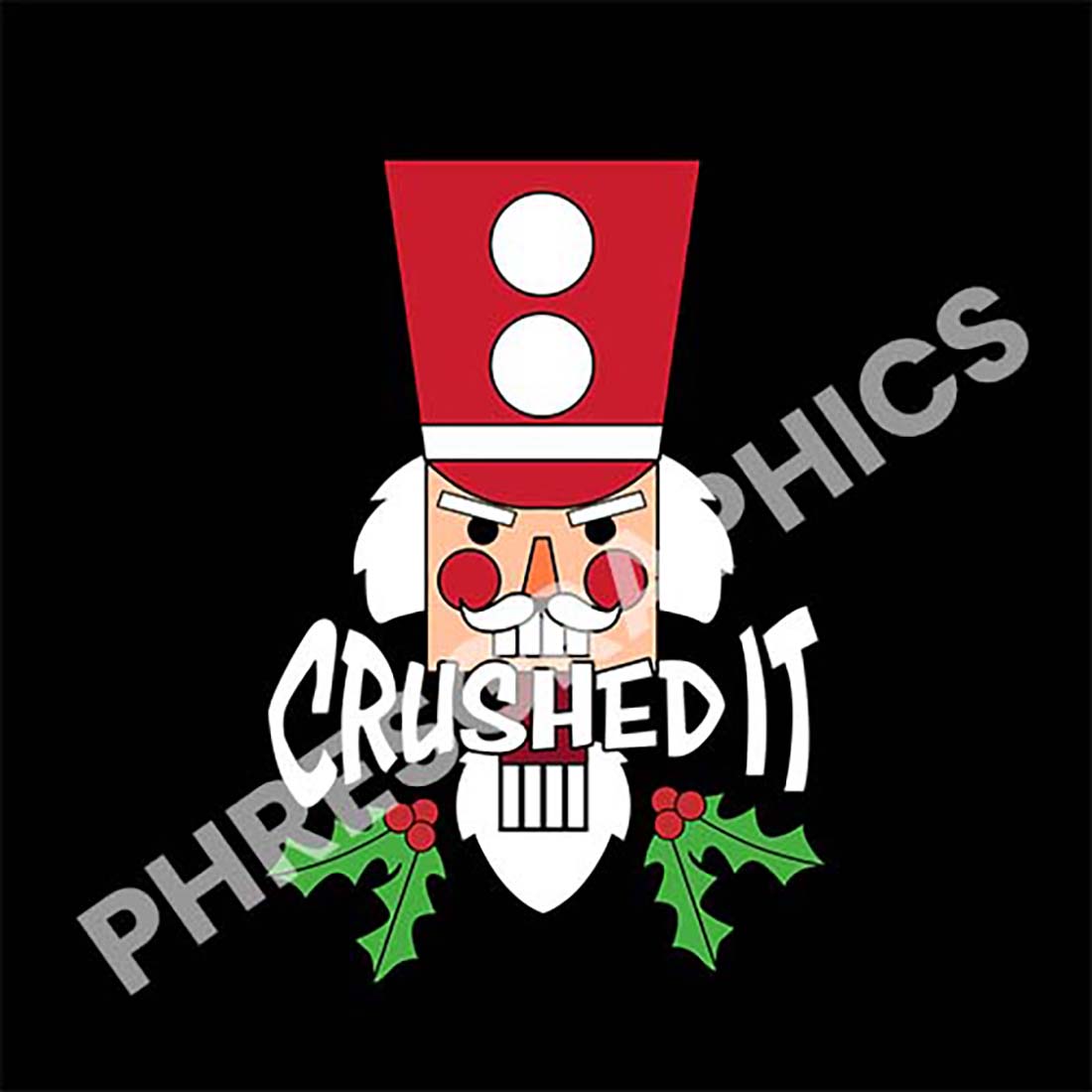 Crushed it! Christmas T-Shirt PNG |SVG |EPS |CDR cover image.