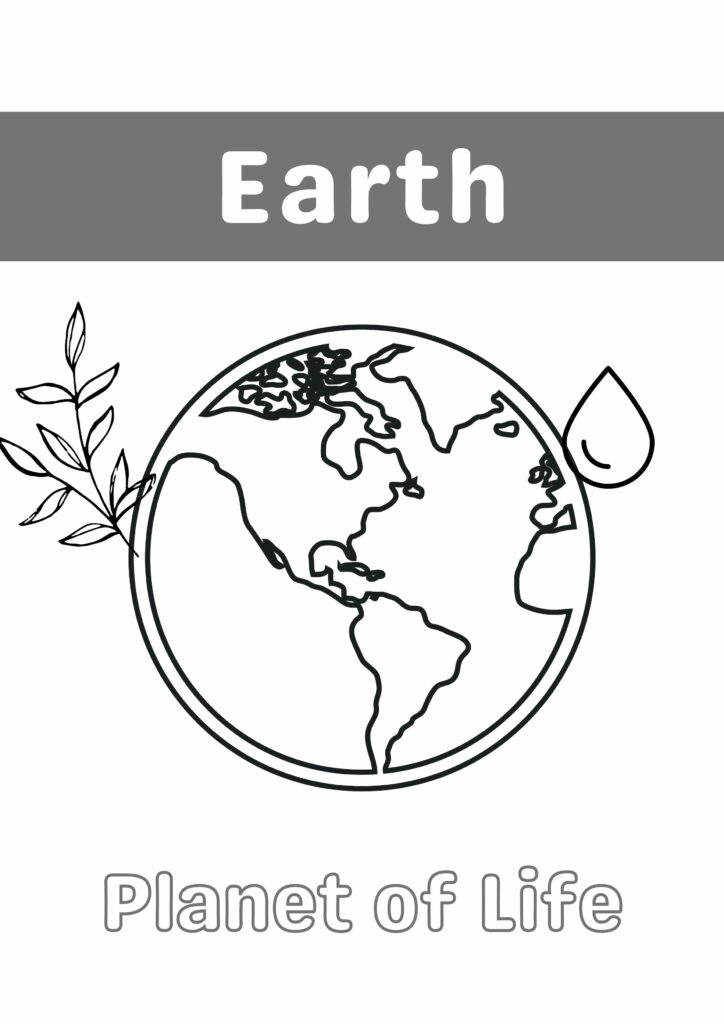 Solar system Coloring Book for Kids Template - MasterBundles