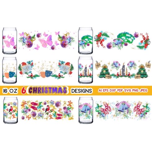 Glass Can Wrap Holiday Patterns Design cover image.