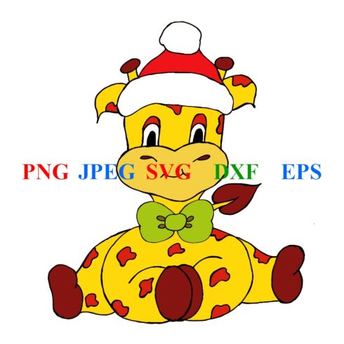 Cute Christmas Giraffe Stickers cover image.