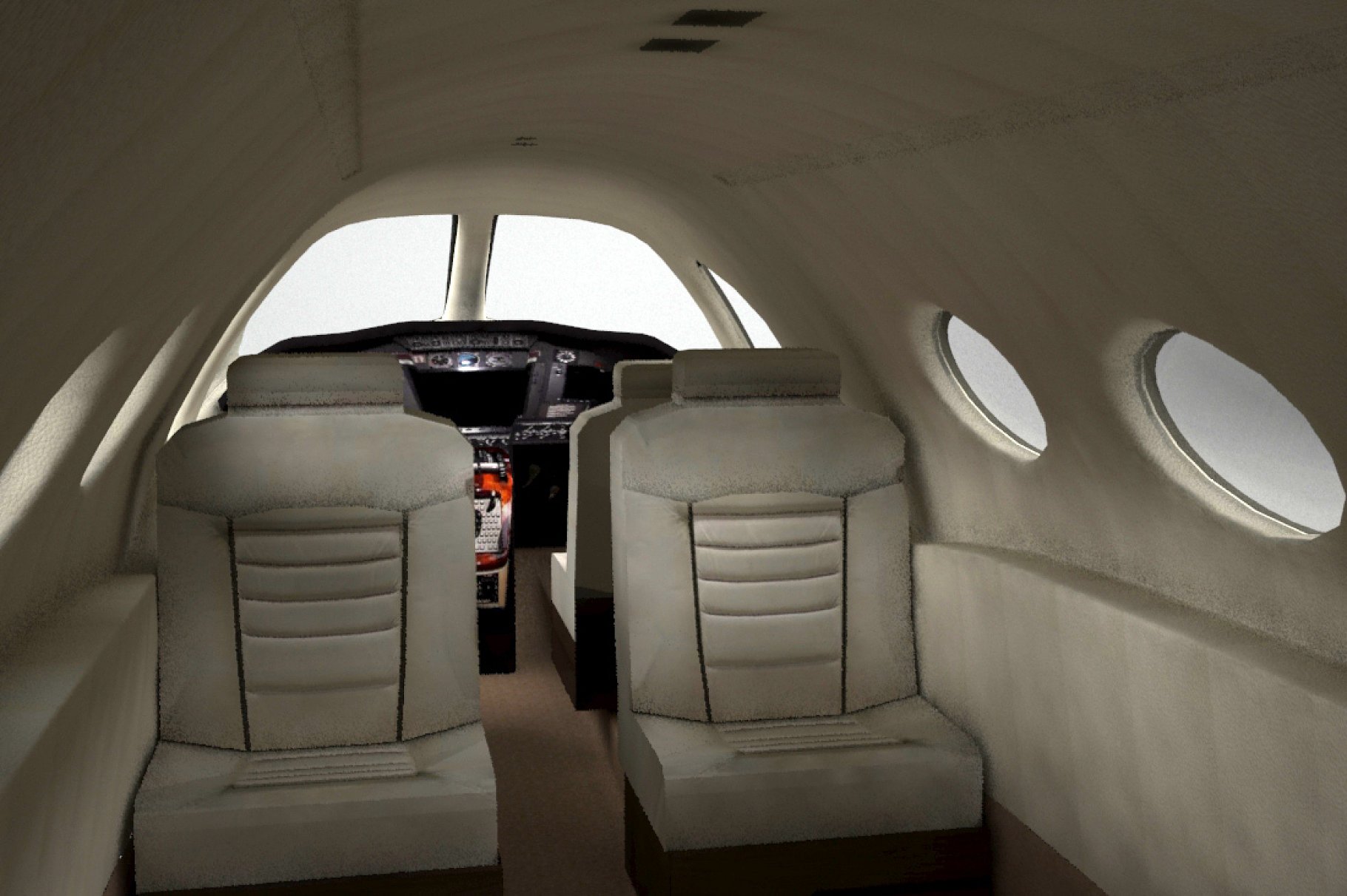 Cessna Mustang 510 Private Jet inside.