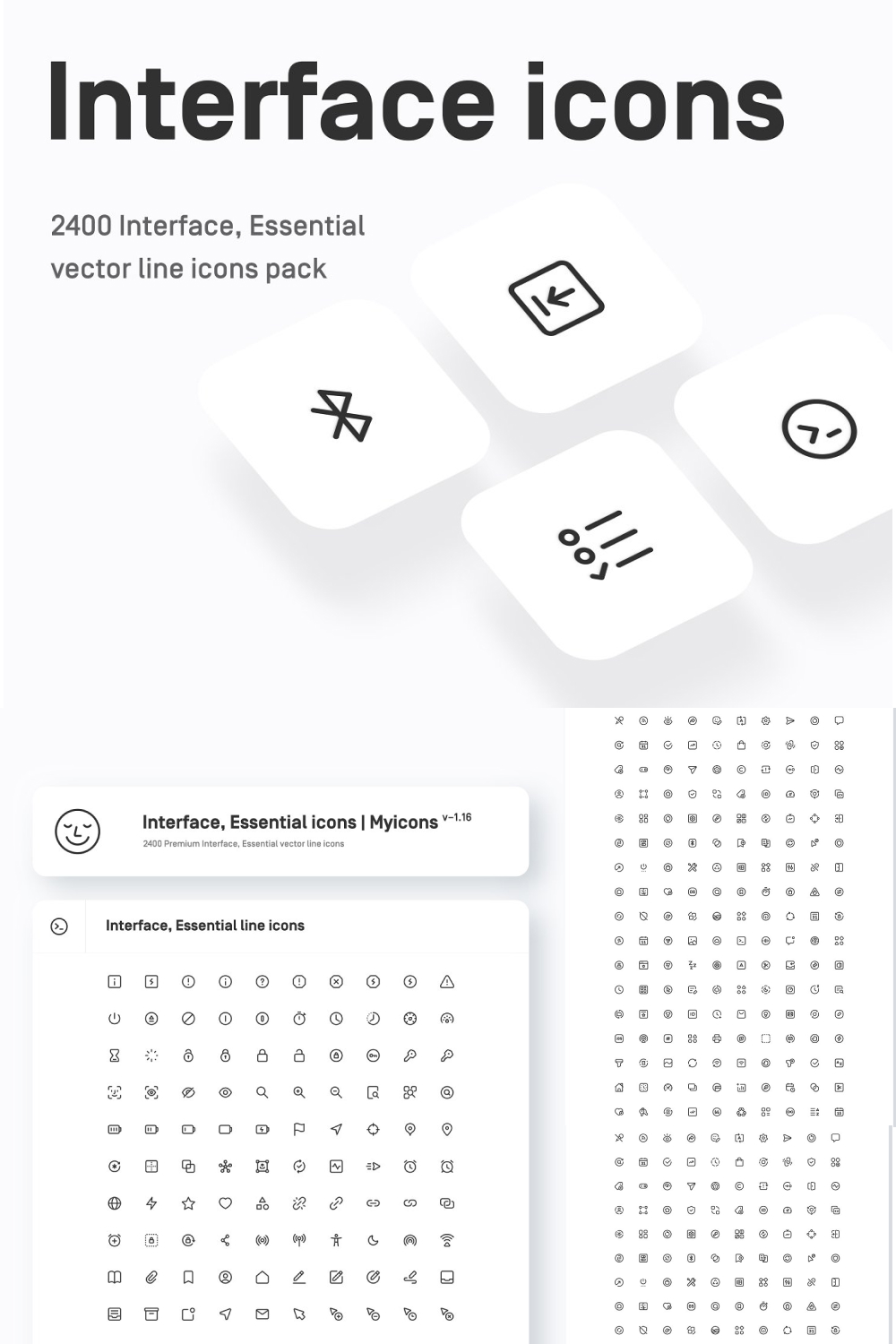 Interface, Essential, UI Line Icons - Pinterest.