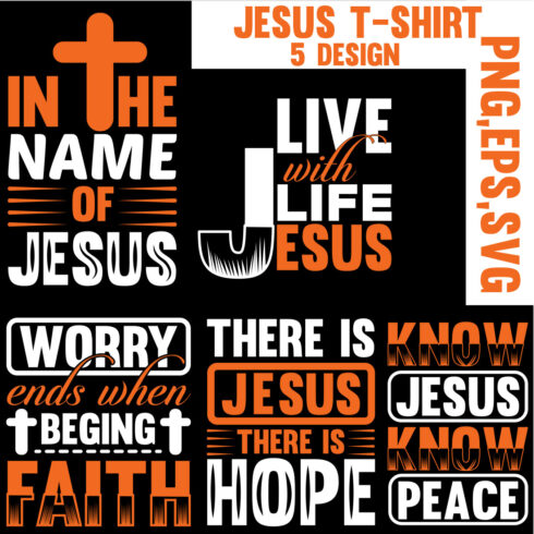 Jesus T-shirt Design cover image.