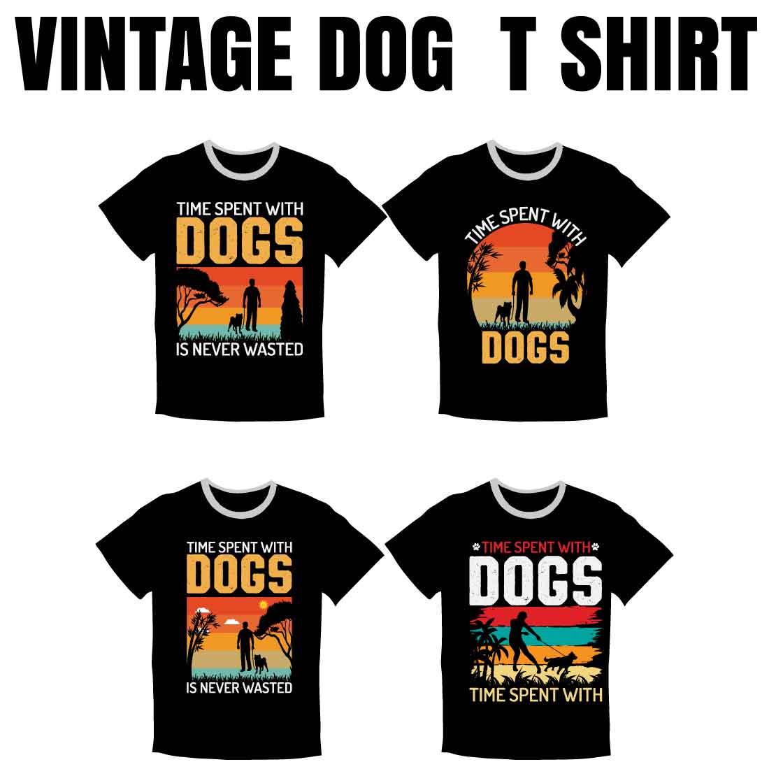 15 Dog Vintage T-shirt Bundle preview.