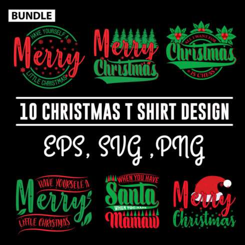 Best Christmas T-Shirt Design cover image.