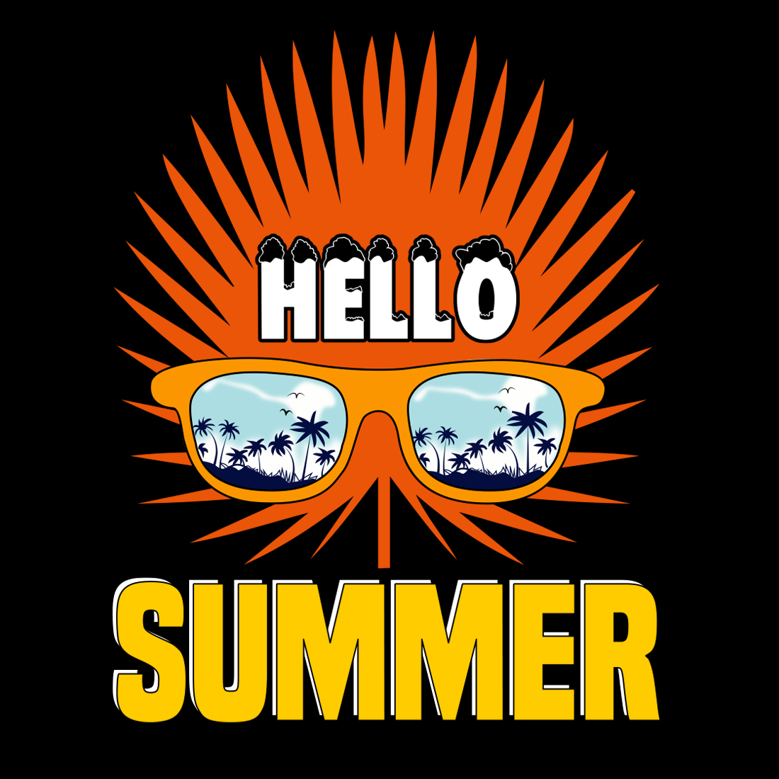 Premium Vector  Hello summer gift t-shirt design