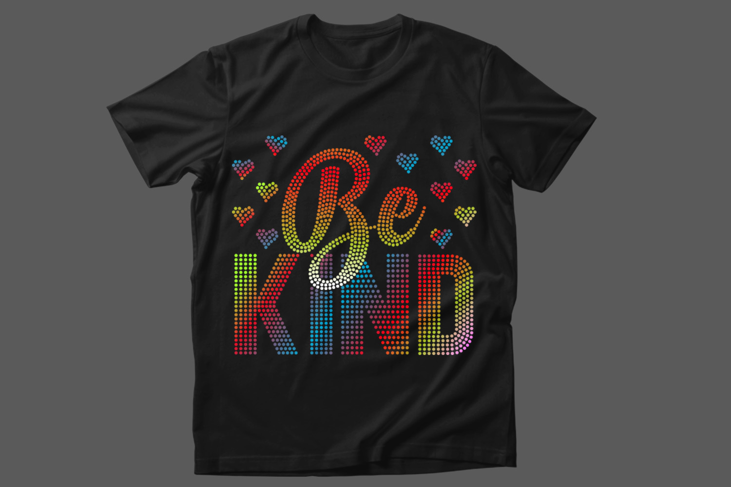 Be Kind Rhinestone Templates Design preview image.