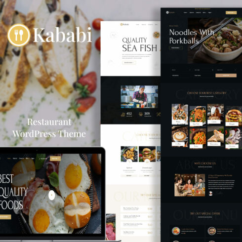 Kababi Restaurant WordPress Theme.