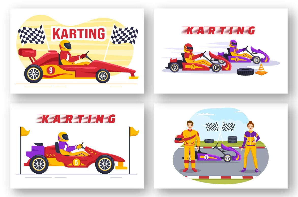 Formula 1 illustrations.