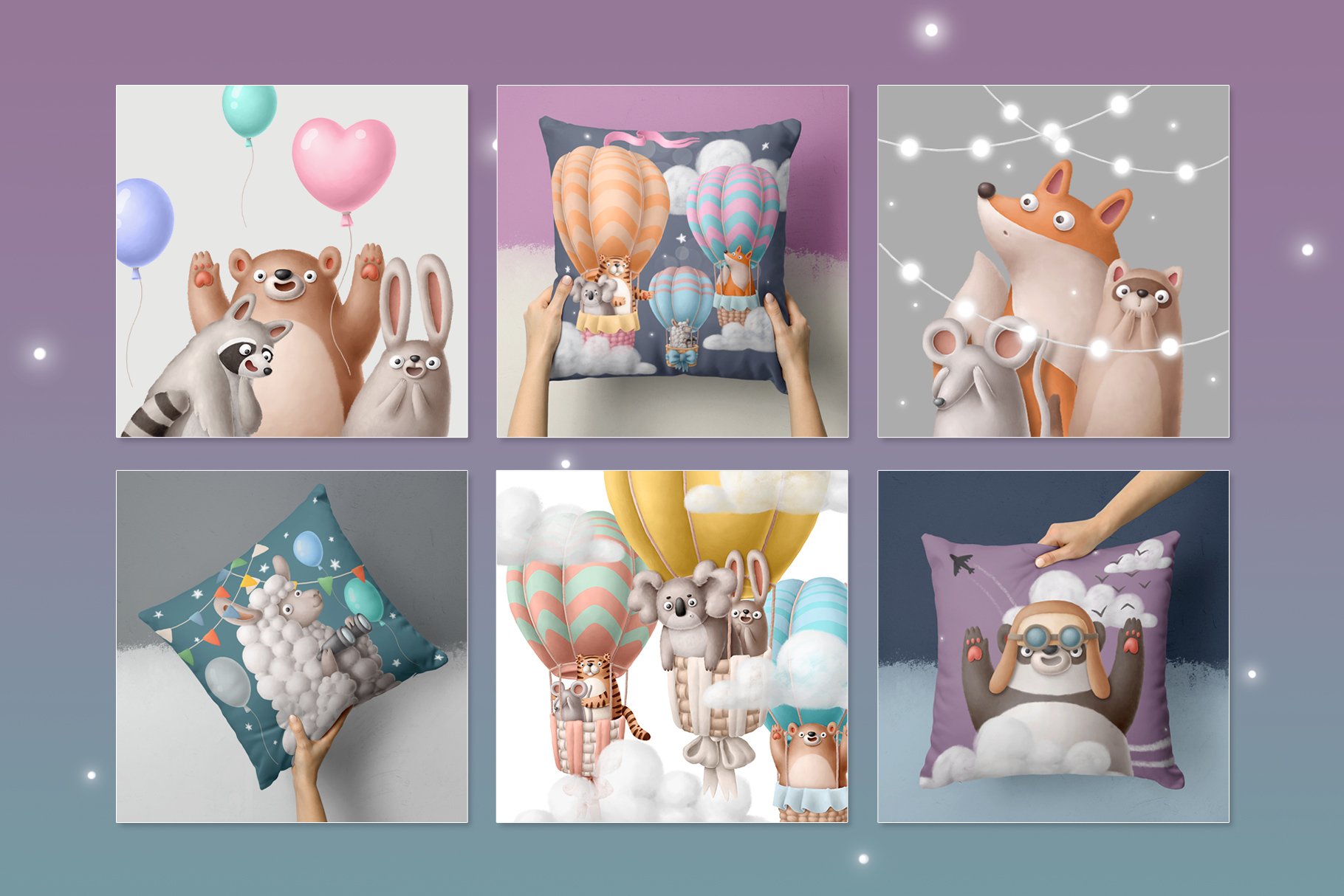 High quality and colorful air balloons collection.