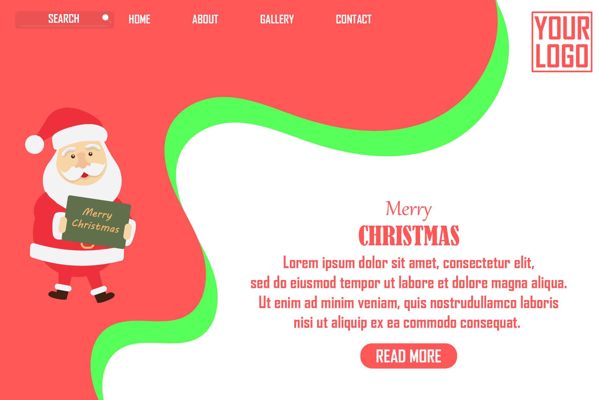 Cute Christmas Winter Landing Pages Bundle preview image.