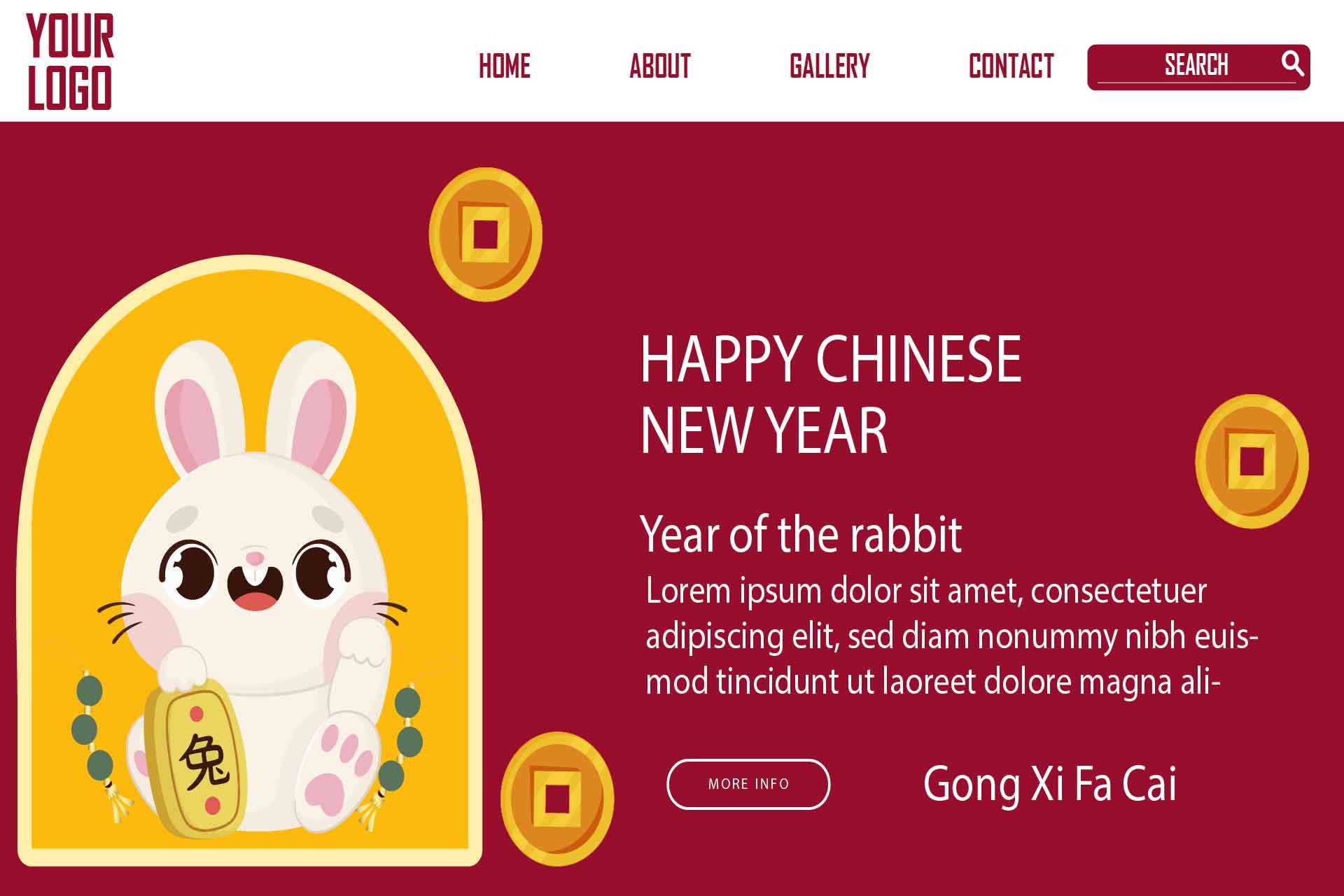 Chinese New Year Landing Pages Lunar Bundle pinterest image.
