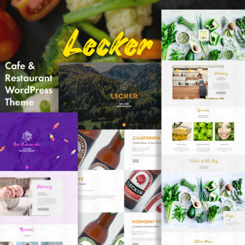 Lecker | Cafe & Restaurant WordPress Theme.