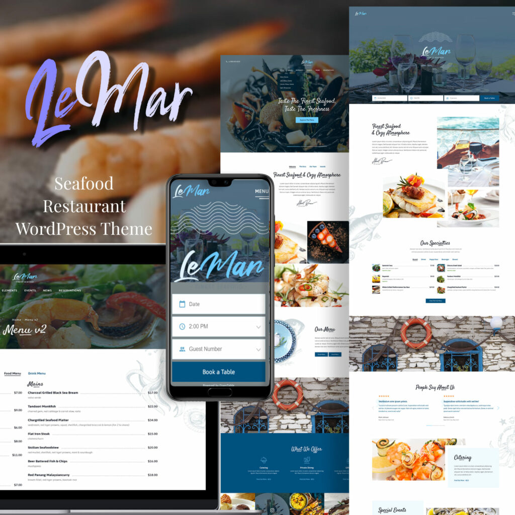 LeMar - Seafood Restaurant WordPress Theme – MasterBundles