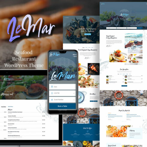 LeMar - Seafood Restaurant WordPress Theme.