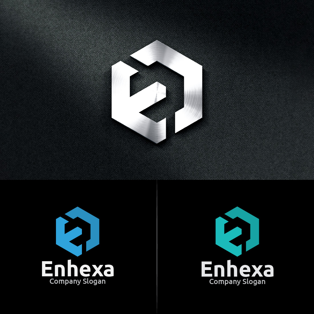 Letter E Monogram Logo Design Template cover image.