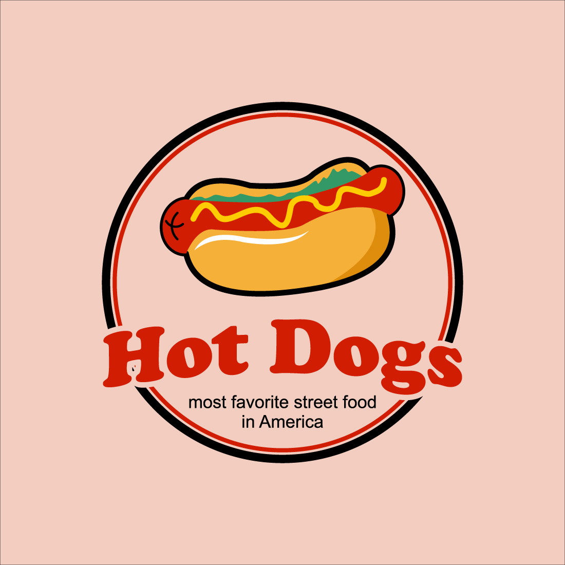 Hot Dog Logos Template Idea preview image.