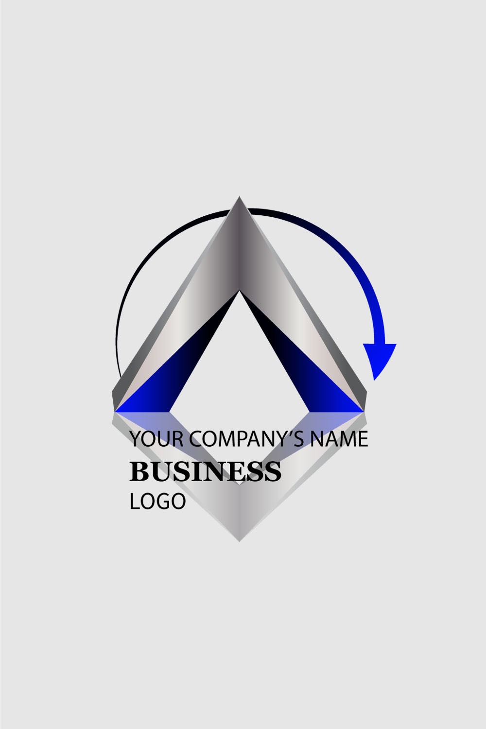 An image of an A-shaped logo with an exquisite design
