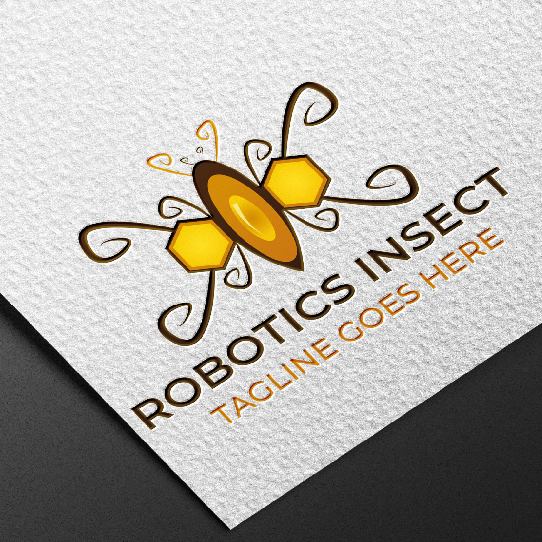 Stylish Robotics Bee Icon Logo Design cover image.