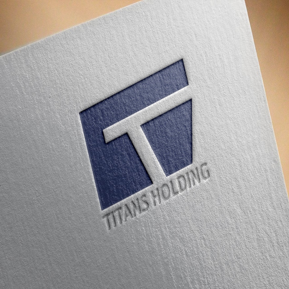 Titans Holding Logo Mockup Design cover image.