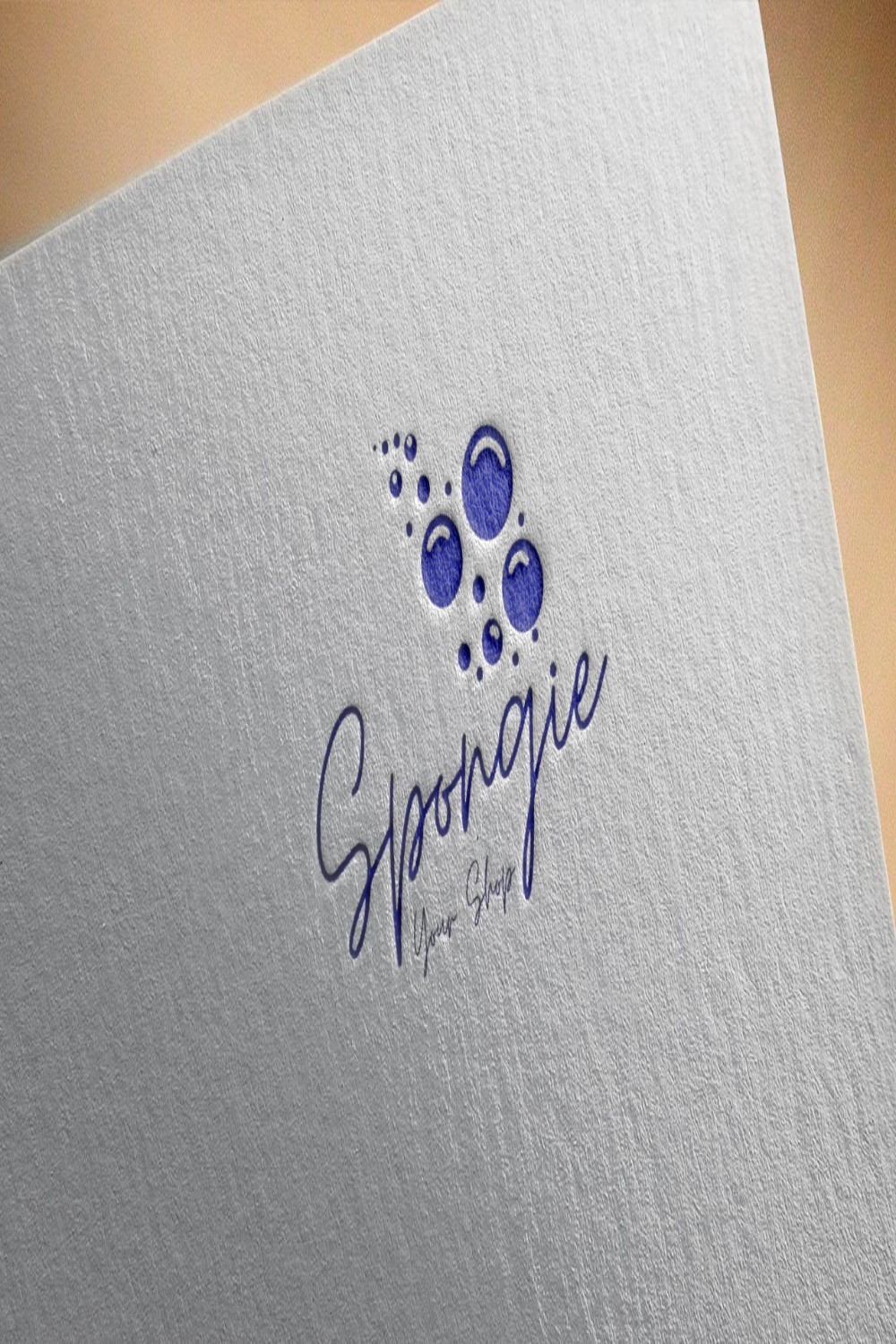 Spongie Logo Design pinterest image.