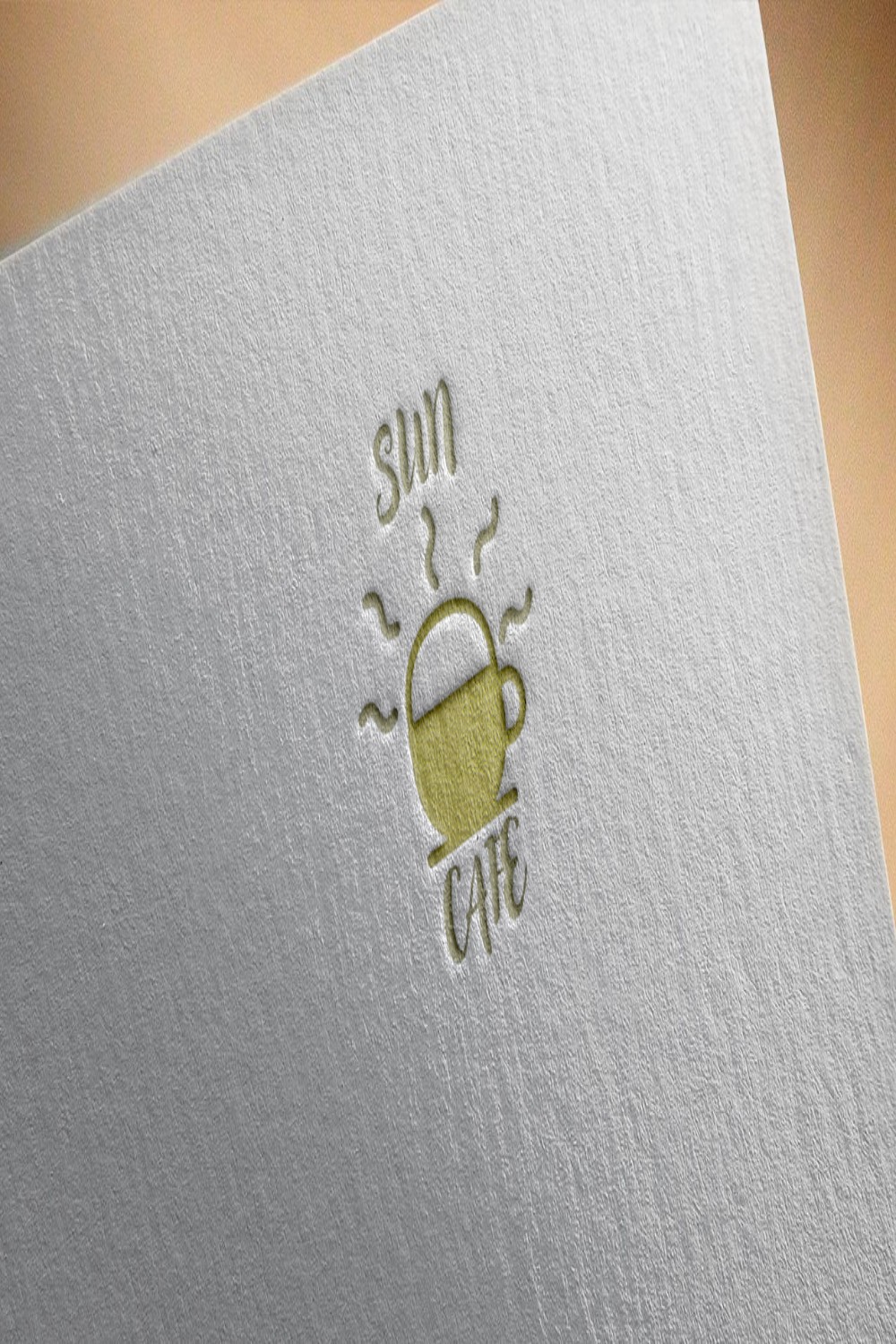 Sun Cafe Logo Design Pinterest image.