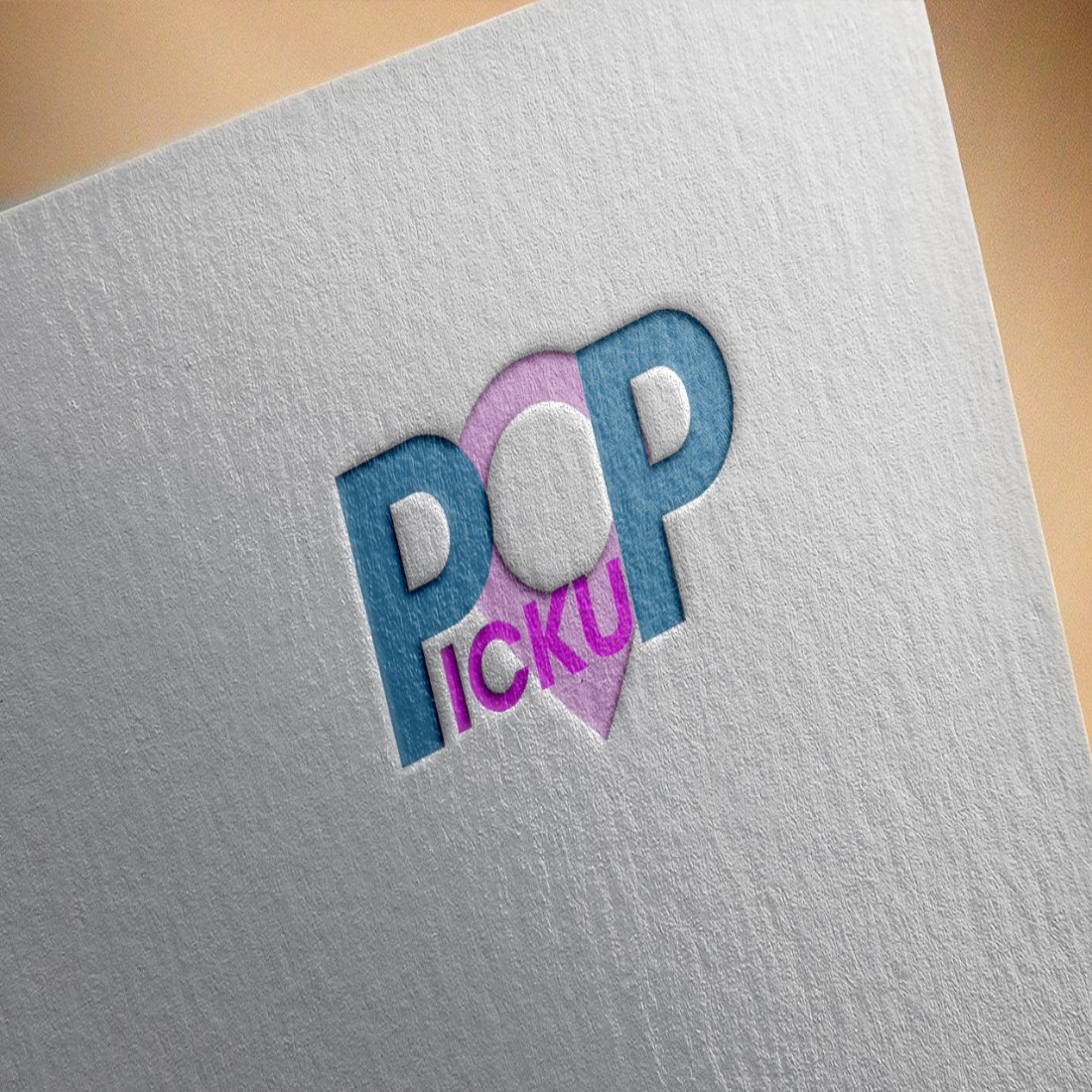 Pickup Logo Mockup on Paper Design cover image.