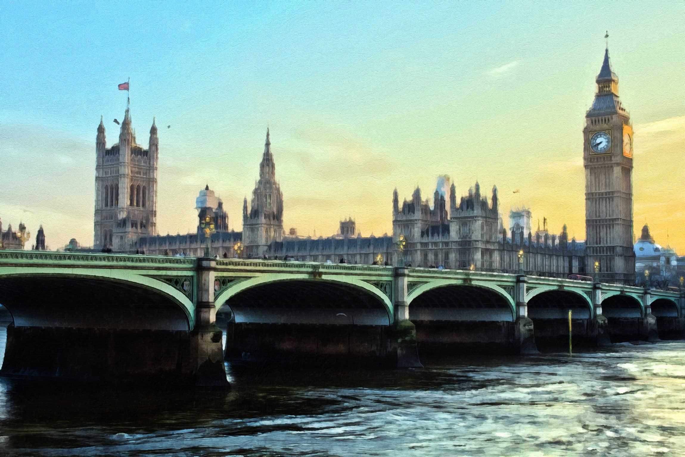 Oil Paint Photoshop Action - example 9 with London