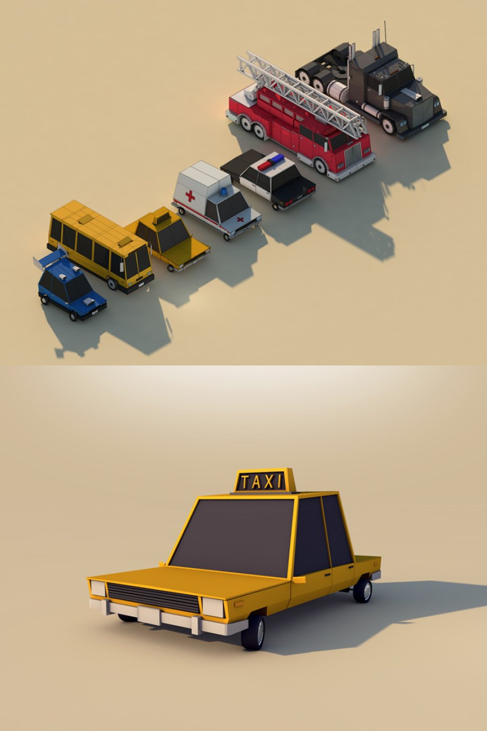 Low Poly Cars Asset Pack 1 - Pinterest.