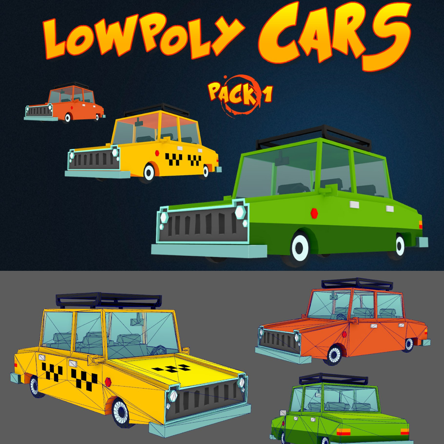 Low Poly Cars Pack 1.