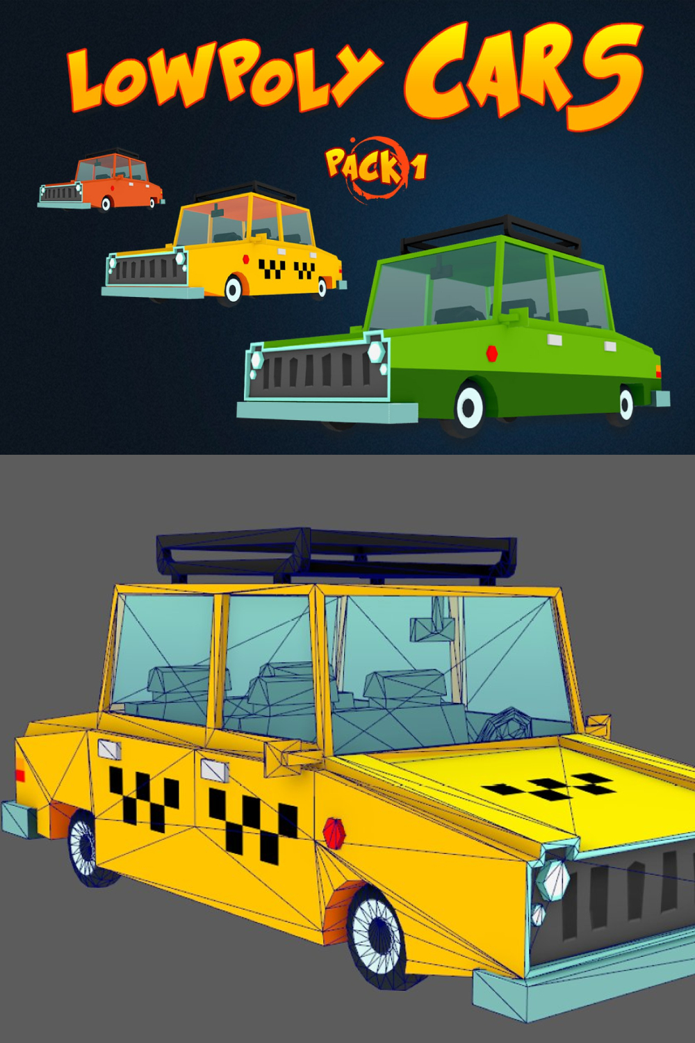 Low Poly Cars Pack 1 - Pinterest.
