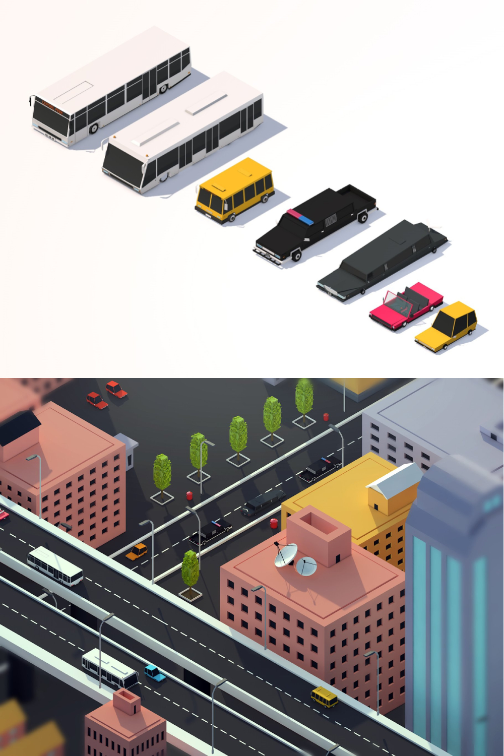 Low Poly City Cars Asset Pack 2 - Pinterest.
