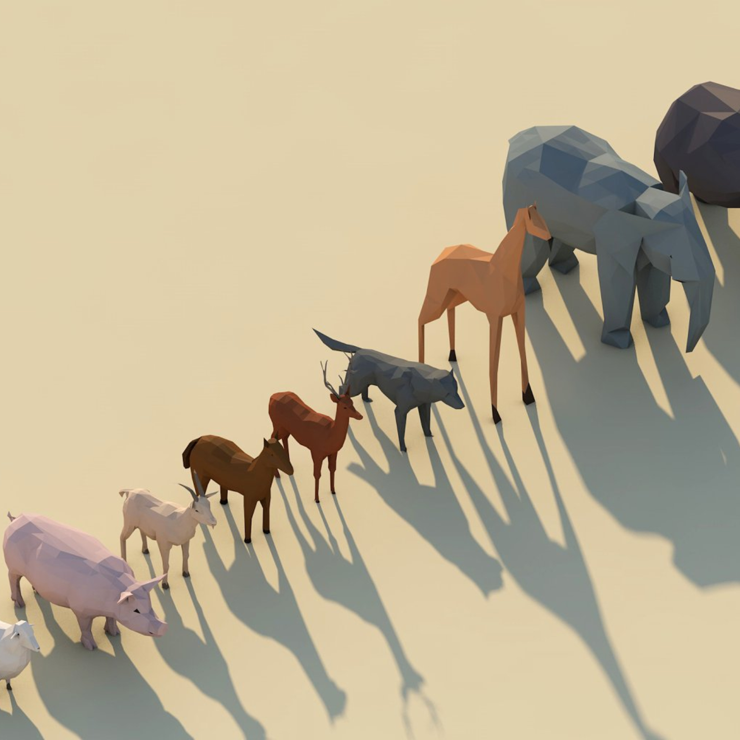 Low Poly Forest Animals Pack 1.
