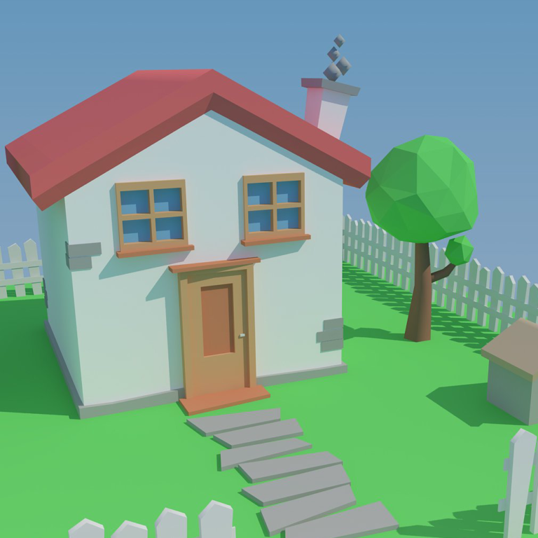 Low Poly House – MasterBundles