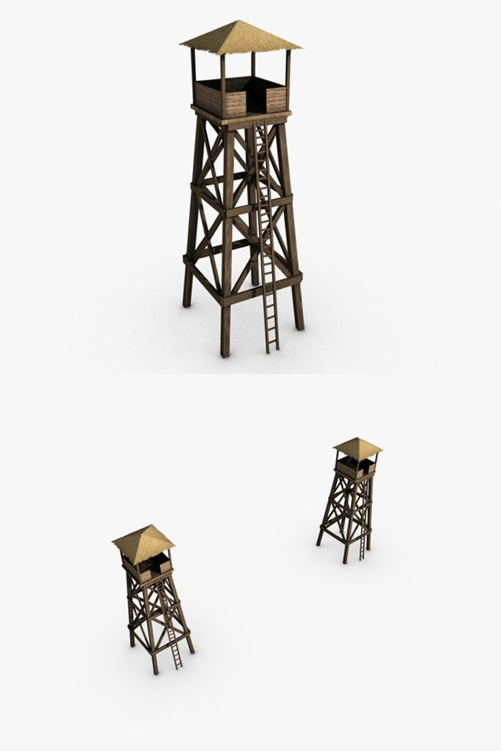 Low Poly Watchtower - Pinterest.