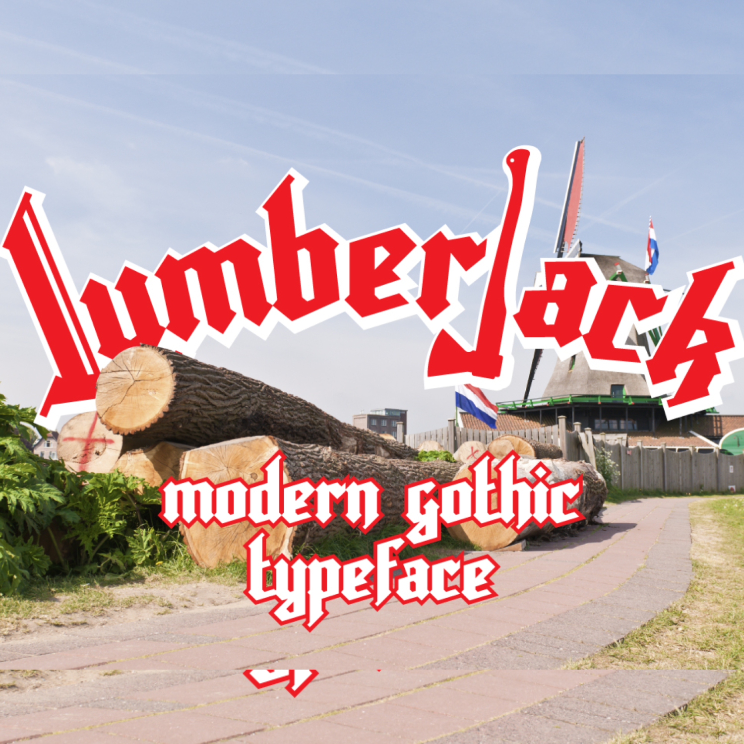 Lumberjack Font.