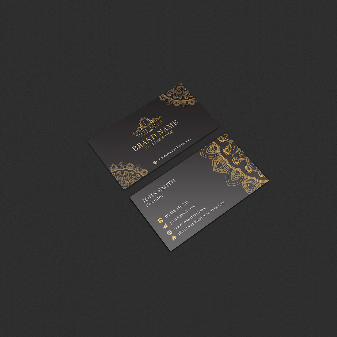 Luxury Business Card And Visiting Card Template Design main cover.