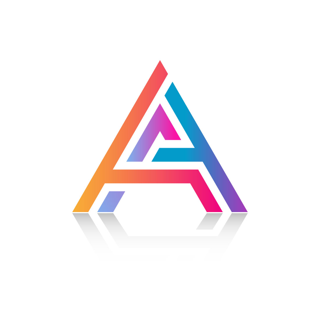 Colorful A Letter Logo Design cover image.