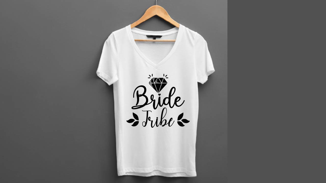 T-shirt Girl Typography Design SVG Bundle preview image.