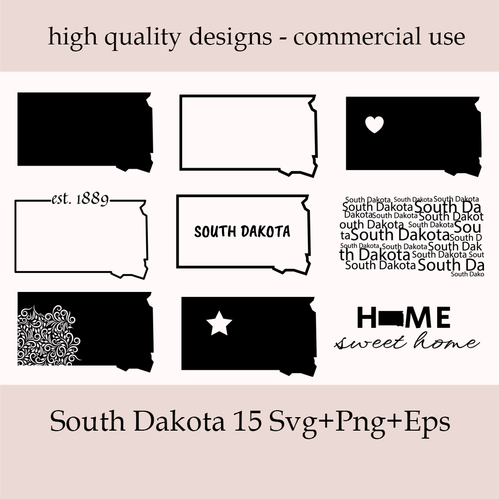 South Dakota SVG Bundle.