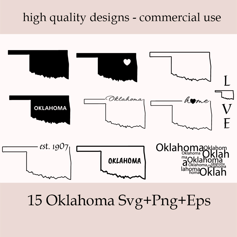 Oklahoma Svg Bundle.