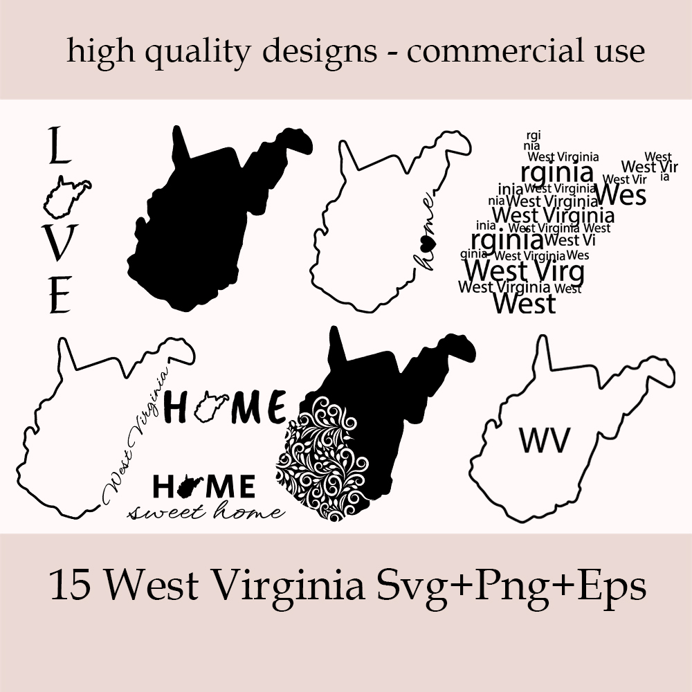 West Virginia SVG Bundle.