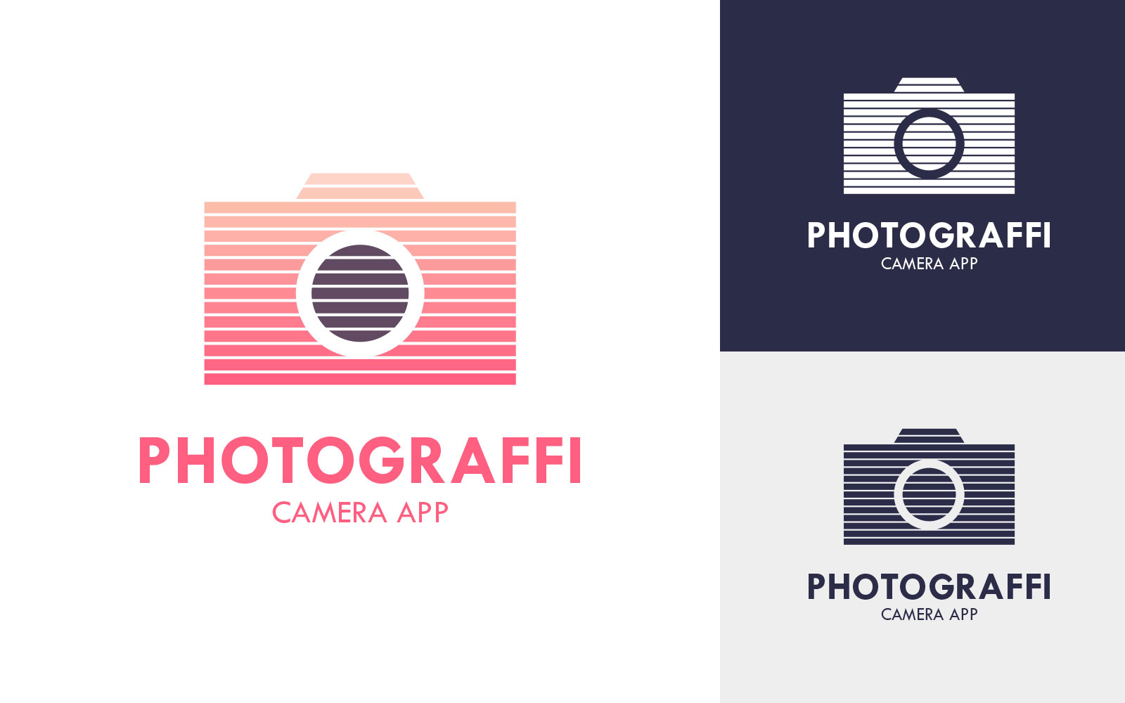 Three photographer logos options.