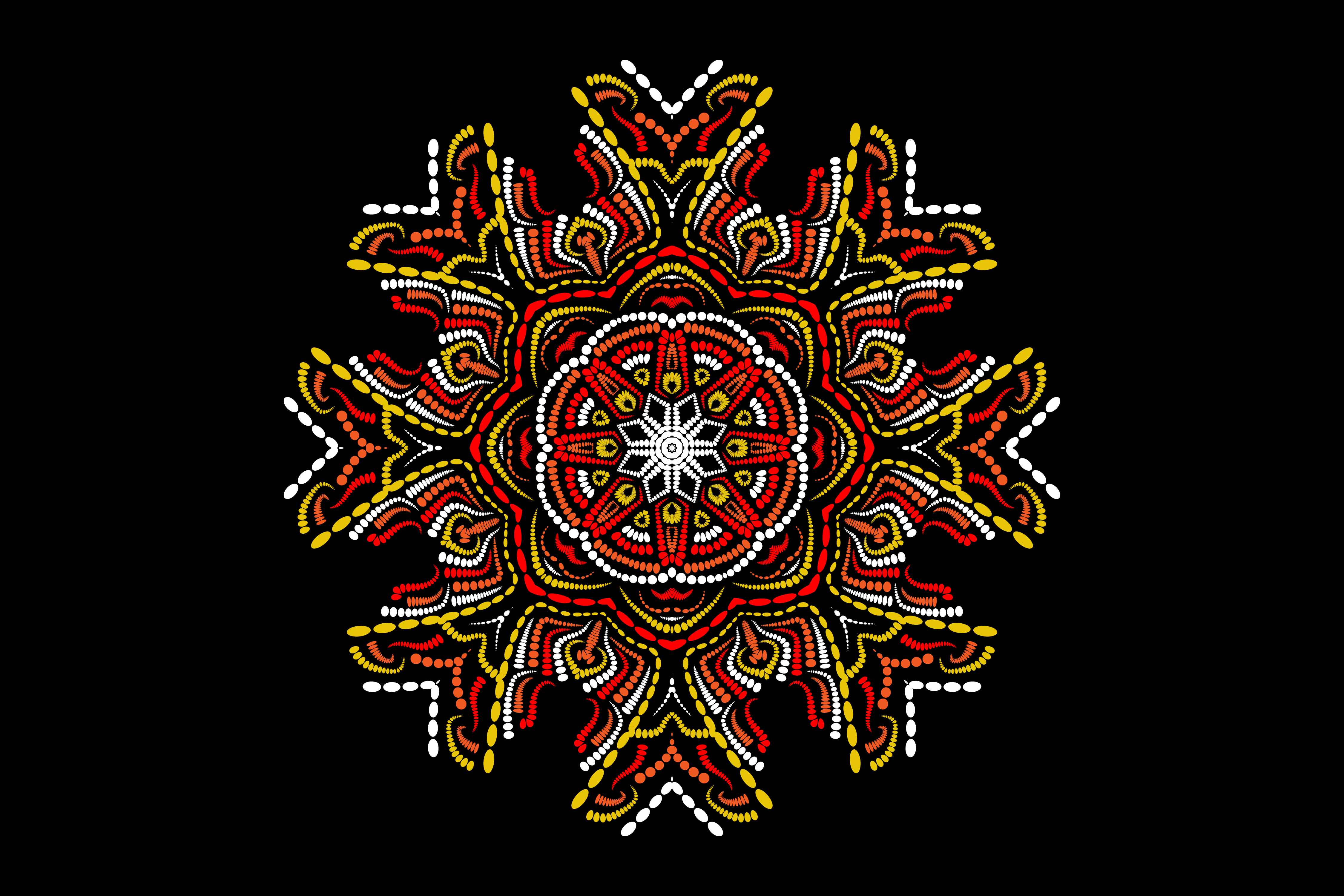 Charming image of geometric mandala