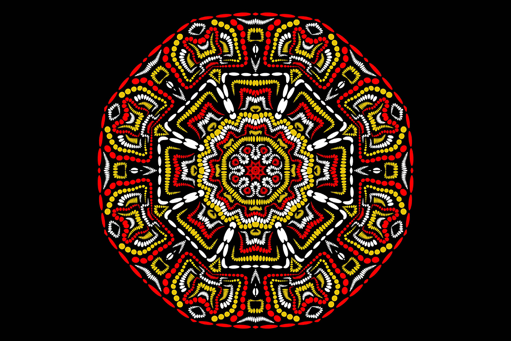 Irresistible geometric mandala image