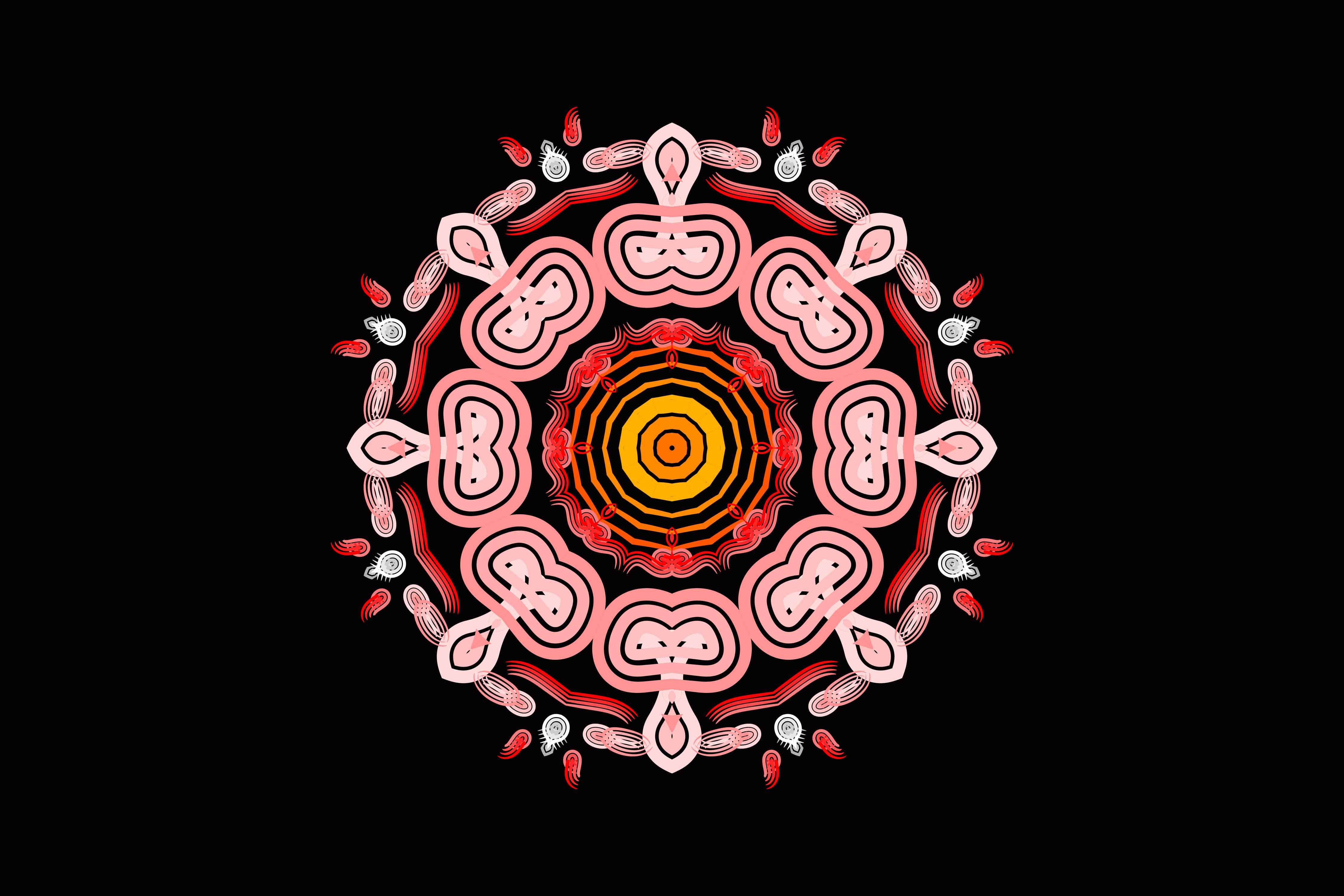 Mandala Art Design Bundle preview image.