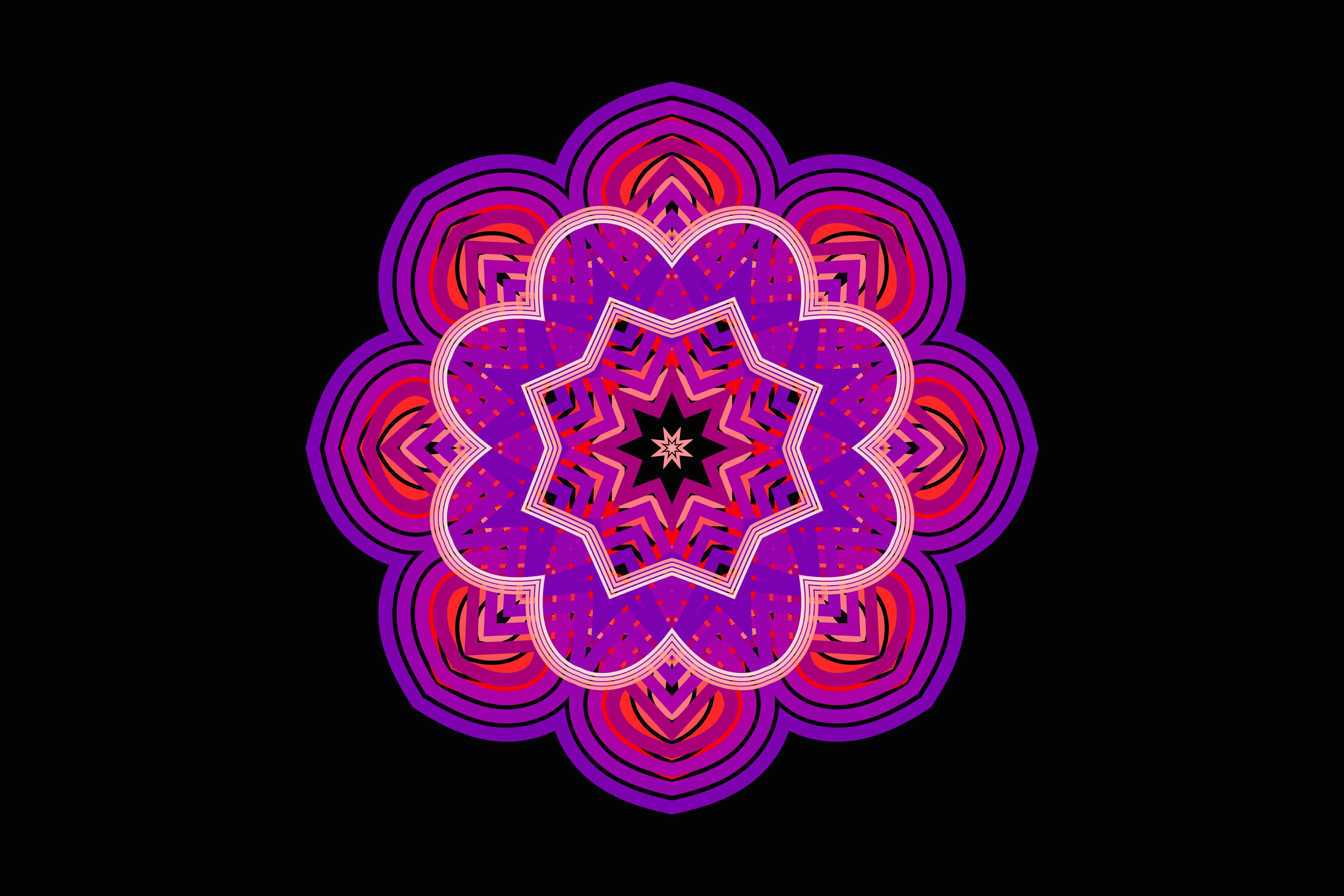 Wonderful image of geometric mandala