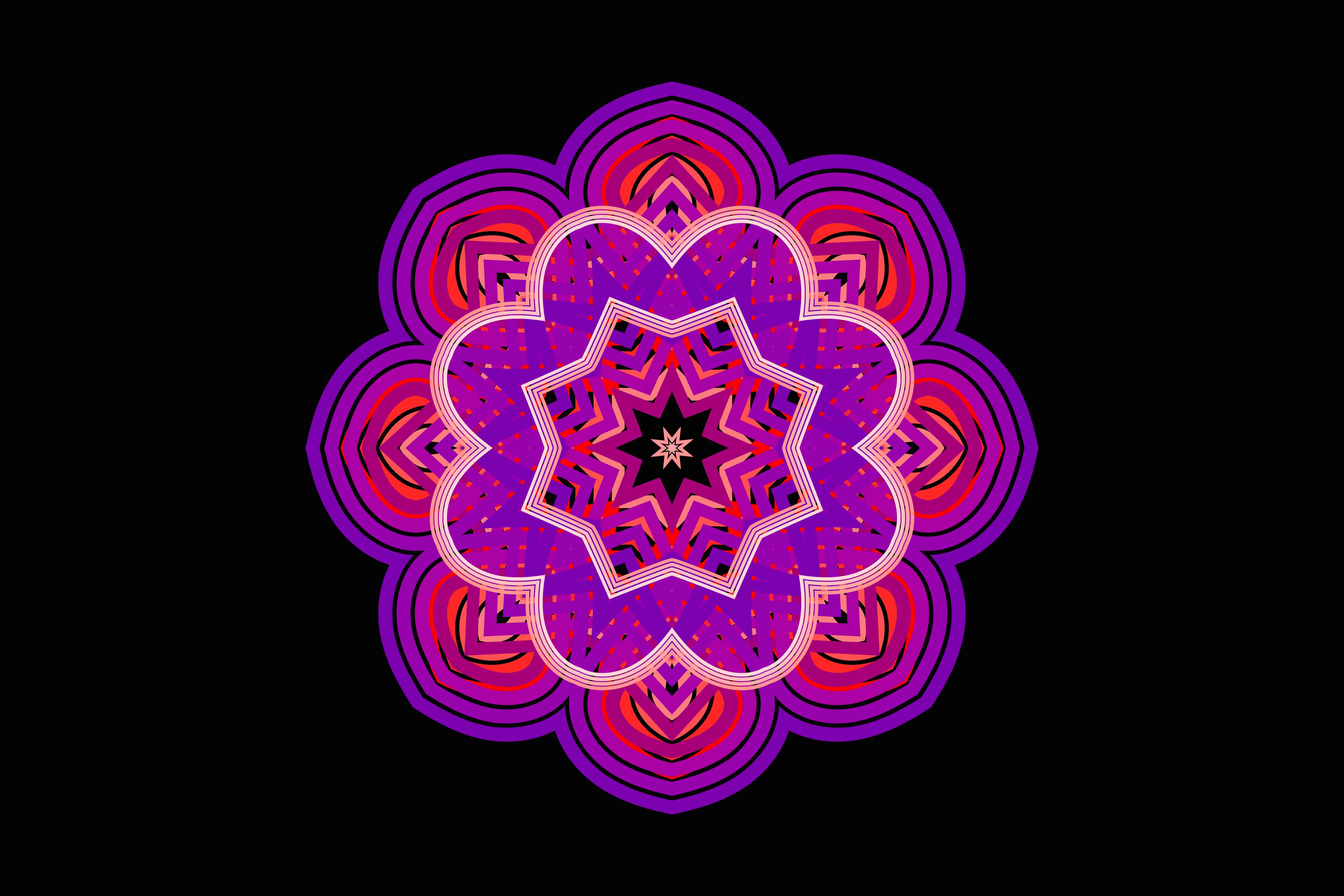 Beautiful Mandala Art Design Bundle preview image.