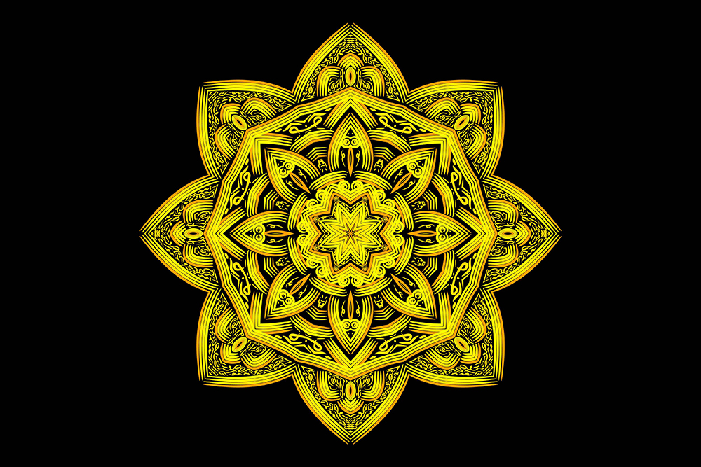 Gorgeous image of a geometric mandala